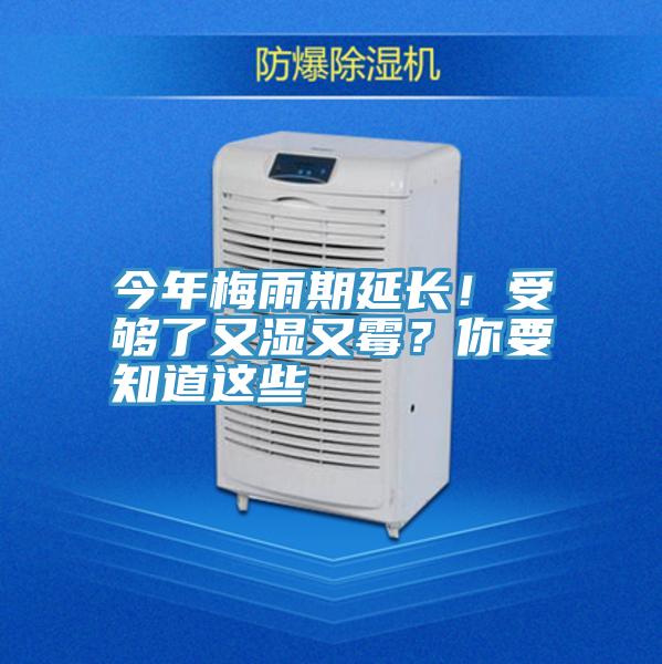 今年梅雨期延長！受夠了又濕又霉？你要知道這些