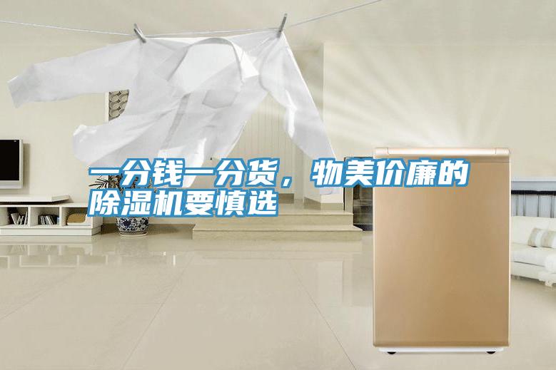 一分錢一分貨，物美價(jià)廉的除濕機(jī)要慎選