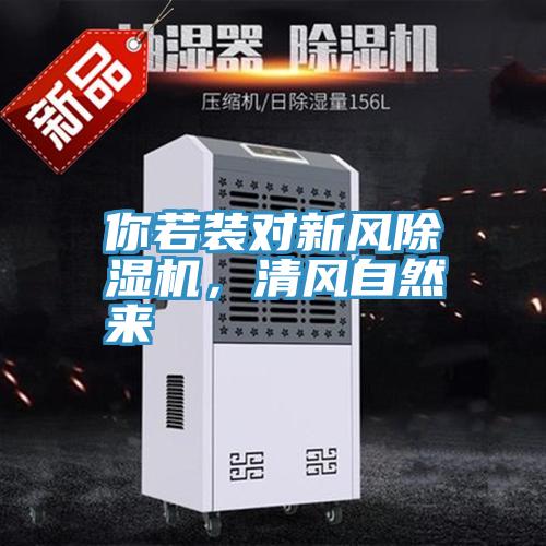 你若裝對新風除濕機，清風自然來