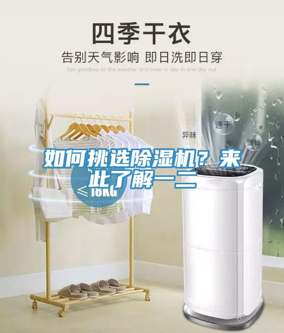 如何挑選除濕機？來此了解一二