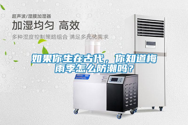 如果你生在古代，你知道梅雨季怎么防潮嗎？