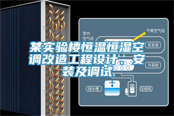 某實(shí)驗(yàn)樓恒溫恒濕空調(diào)改造工程設(shè)計(jì)、安裝及調(diào)試