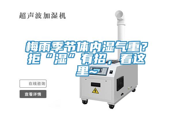 梅雨季節(jié)體內濕氣重？拒“濕”有招，看這里~