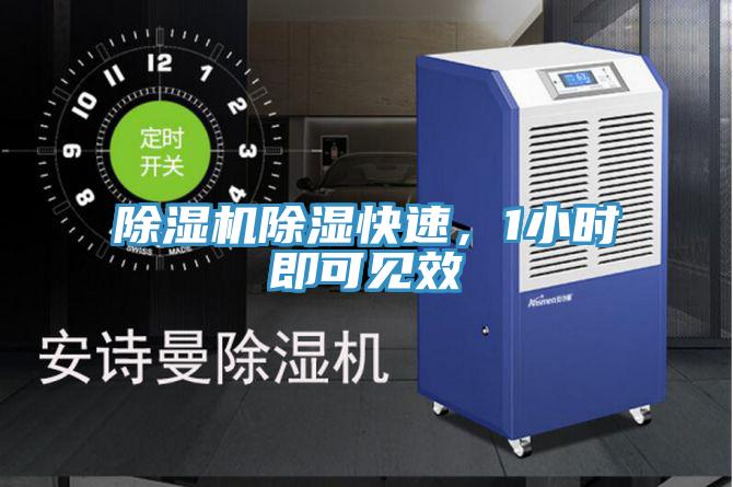 除濕機除濕快速，1小時即可見效