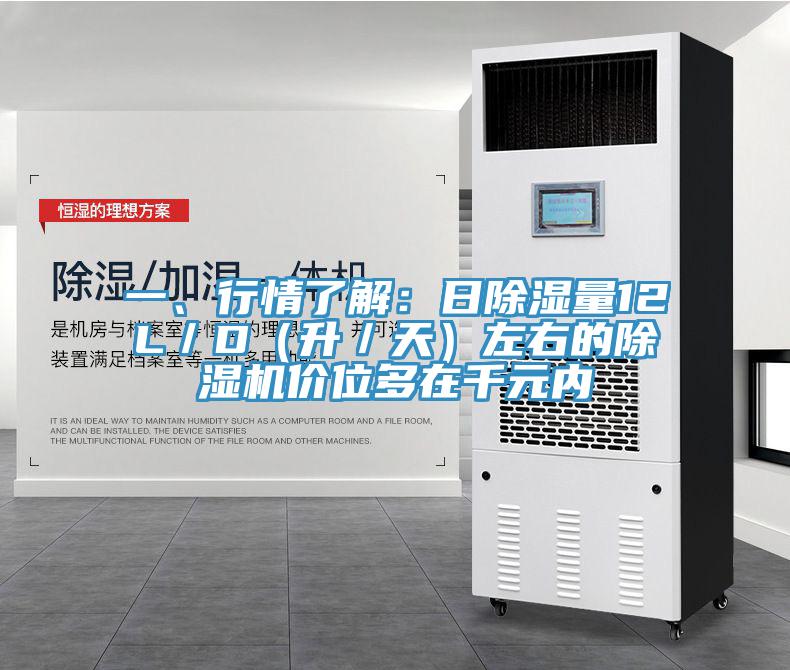 一、行情了解：日除濕量12L／D（升／天）左右的除濕機價位多在千元內(nèi)