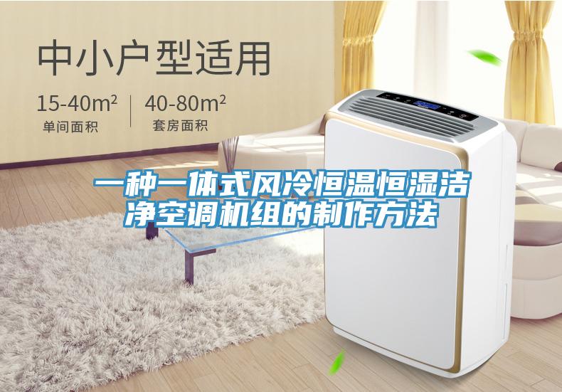 一種一體式風(fēng)冷恒溫恒濕潔凈空調(diào)機組的制作方法