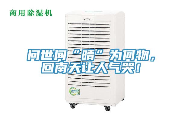 問(wèn)世間“晴”為何物，回南天讓人氣哭！