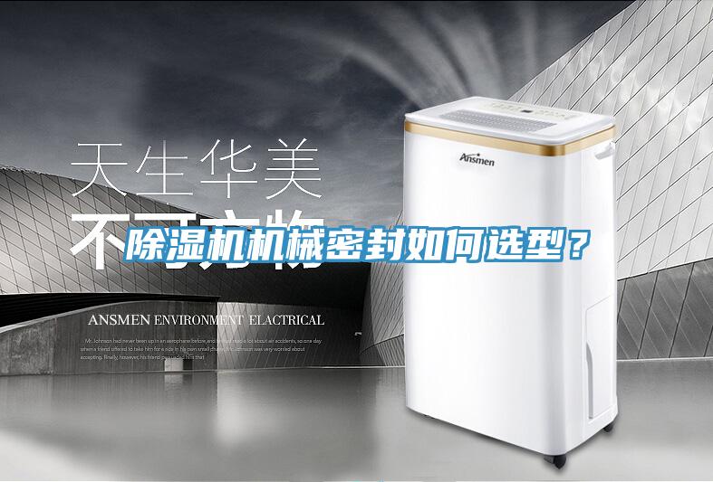 除濕機機械密封如何選型？