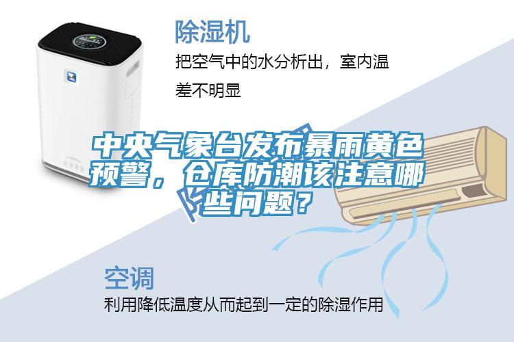 中央氣象臺發(fā)布暴雨黃色預(yù)警，倉庫防潮該注意哪些問題？
