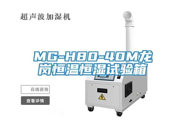 MG-H80-40M龍崗恒溫恒濕試驗(yàn)箱