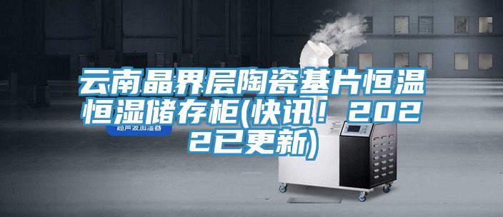 云南晶界層陶瓷基片恒溫恒濕儲(chǔ)存柜(快訊！2022已更新)