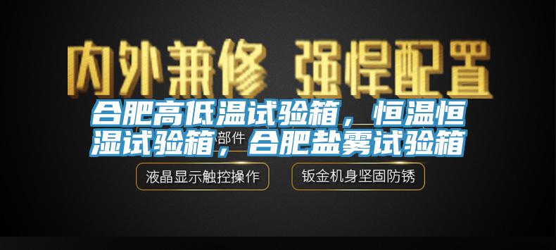 合肥高低溫試驗箱，恒溫恒濕試驗箱，合肥鹽霧試驗箱