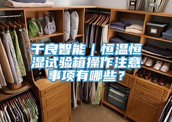 千良智能｜恒溫恒濕試驗(yàn)箱操作注意事項(xiàng)有哪些？