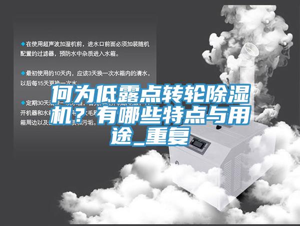 何為低露點轉(zhuǎn)輪除濕機？有哪些特點與用途_重復(fù)