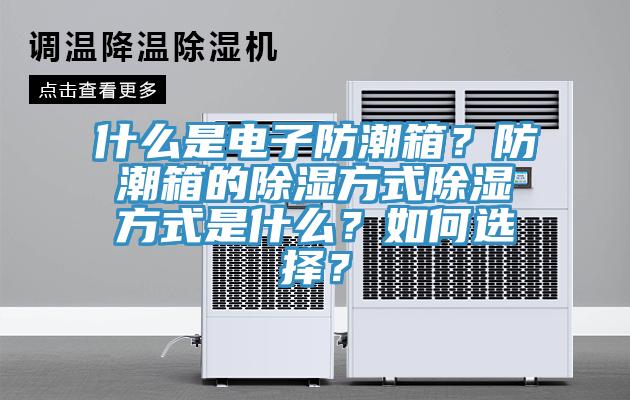 什么是電子防潮箱？防潮箱的除濕方式除濕方式是什么？如何選擇？