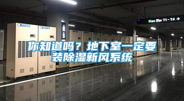 你知道嗎？地下室一定要裝除濕新風(fēng)系統(tǒng)