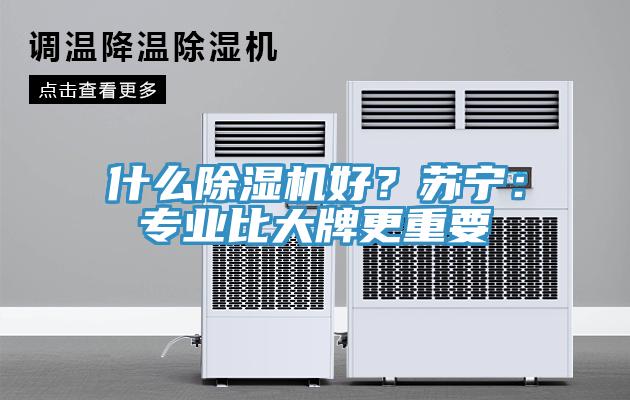 什么除濕機(jī)好？蘇寧：專業(yè)比大牌更重要