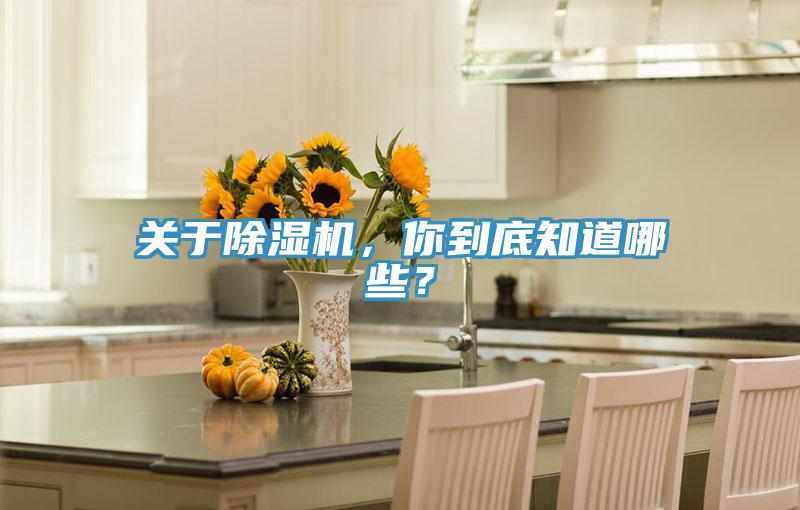 關于除濕機，你到底知道哪些？