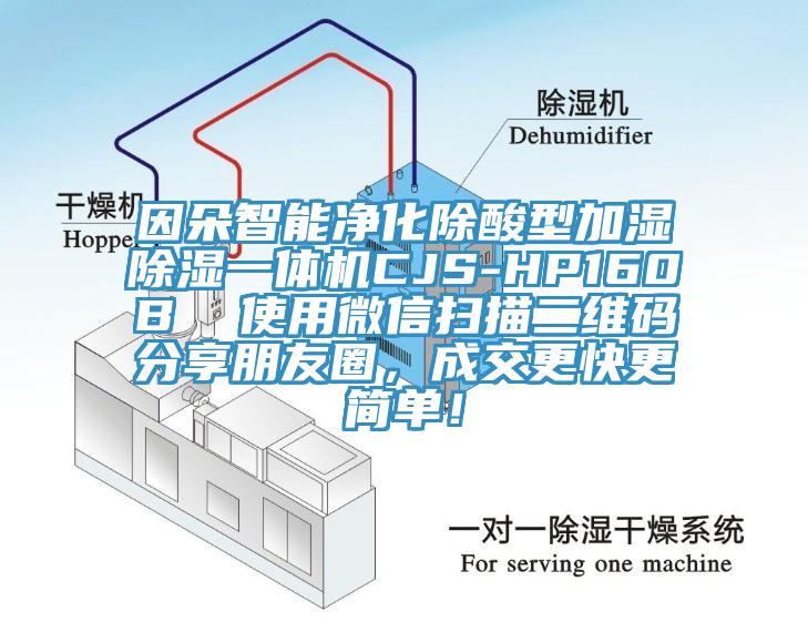 因朵智能凈化除酸型加濕除濕一體機(jī)CJS-HP160B  使用微信掃描二維碼分享朋友圈，成交更快更簡單！