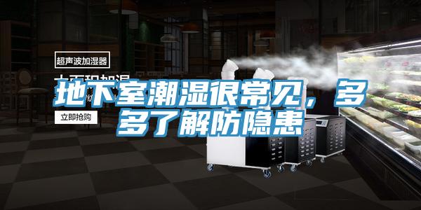 地下室潮濕很常見，多多了解防隱患