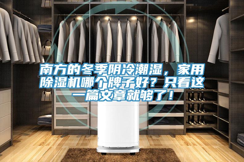 南方的冬季陰冷潮濕，家用除濕機哪個牌子好？只看這一篇文章就夠了！