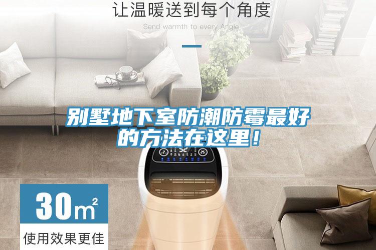 別墅地下室防潮防霉最好的方法在這里！