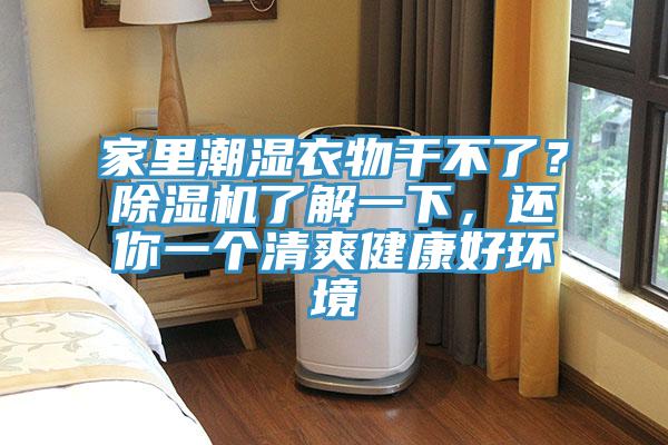 家里潮濕衣物干不了？除濕機(jī)了解一下，還你一個清爽健康好環(huán)境