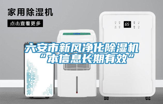六安市新風(fēng)凈化除濕機(jī)“本信息長期有效”