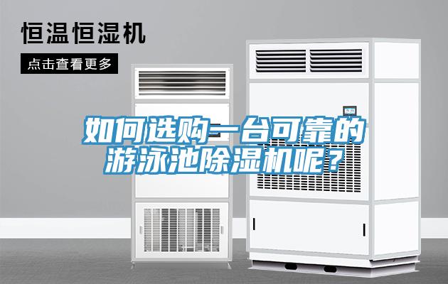 如何選購一臺可靠的游泳池除濕機呢？