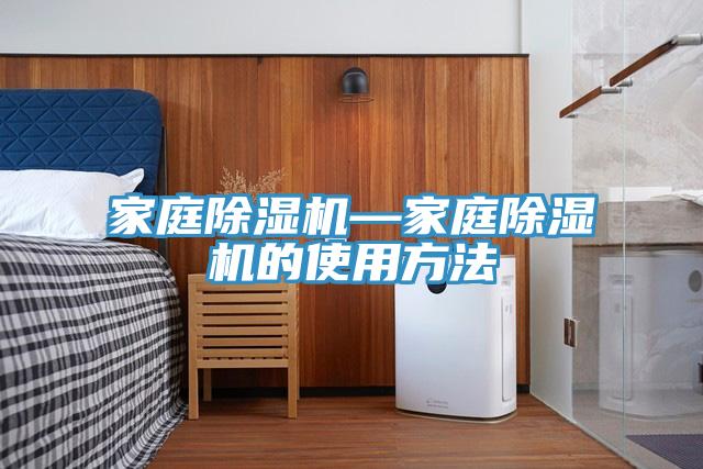 家庭除濕機(jī)—家庭除濕機(jī)的使用方法