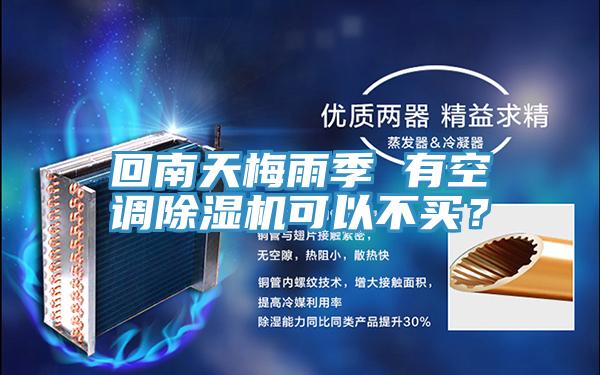 回南天梅雨季 有空調(diào)除濕機可以不買？