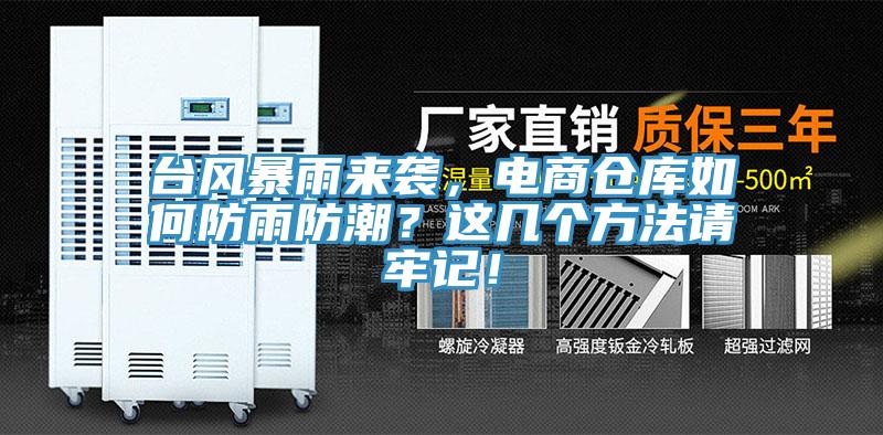 臺風(fēng)暴雨來襲，電商倉庫如何防雨防潮？這幾個方法請牢記！