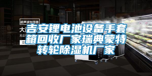 吉安鋰電池設備手套箱回收廠家瑞典蒙特轉(zhuǎn)輪除濕機廠家