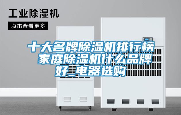 十大名牌除濕機(jī)排行榜 家庭除濕機(jī)什么品牌好_電器選購(gòu)