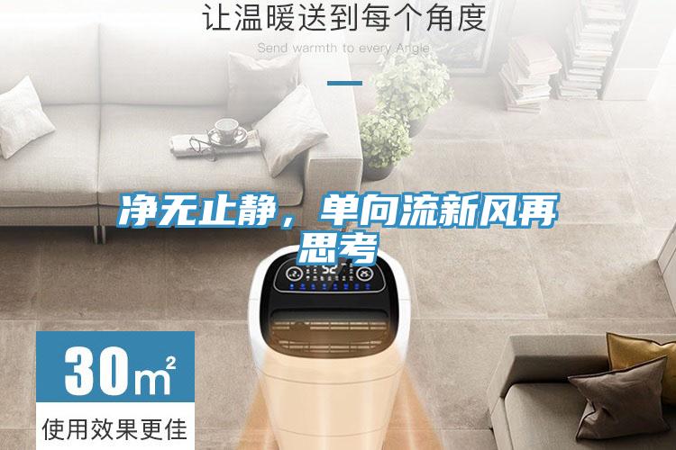 凈無止靜，單向流新風(fēng)再思考