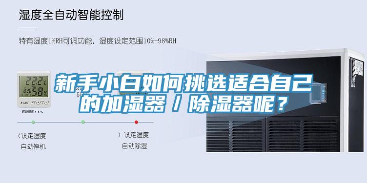 新手小白如何挑選適合自己的加濕器／除濕器呢？