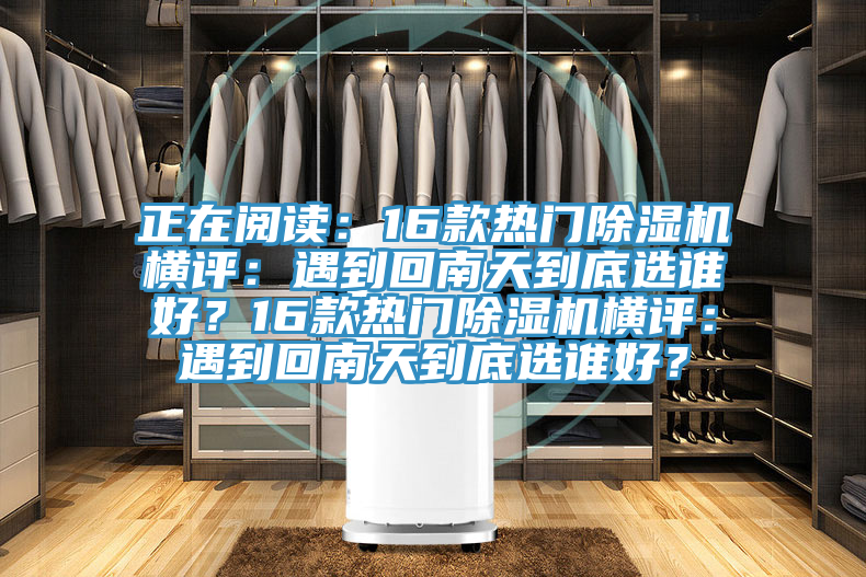 正在閱讀：16款熱門(mén)除濕機(jī)橫評(píng)：遇到回南天到底選誰(shuí)好？16款熱門(mén)除濕機(jī)橫評(píng)：遇到回南天到底選誰(shuí)好？