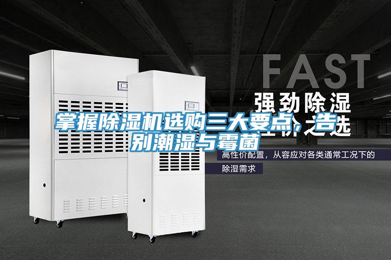 掌握除濕機選購三大要點，告別潮濕與霉菌