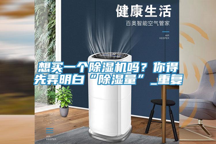 想買一個(gè)除濕機(jī)嗎？你得先弄明白“除濕量”_重復(fù)