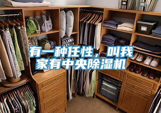 有一種任性，叫我家有中央除濕機