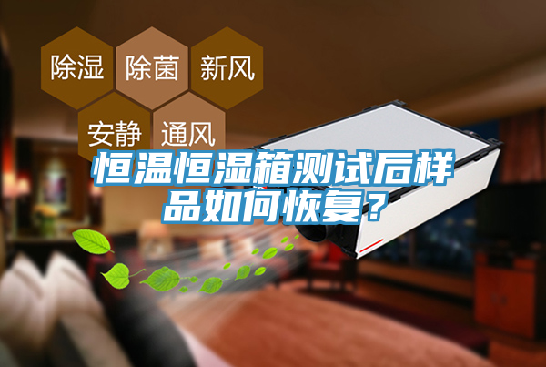 恒溫恒濕箱測(cè)試后樣品如何恢復(fù)？