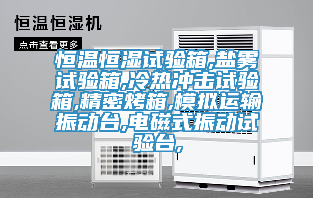 恒溫恒濕試驗(yàn)箱,鹽霧試驗(yàn)箱,冷熱沖擊試驗(yàn)箱,精密烤箱,模擬運(yùn)輸振動臺,電磁式振動試驗(yàn)臺,
