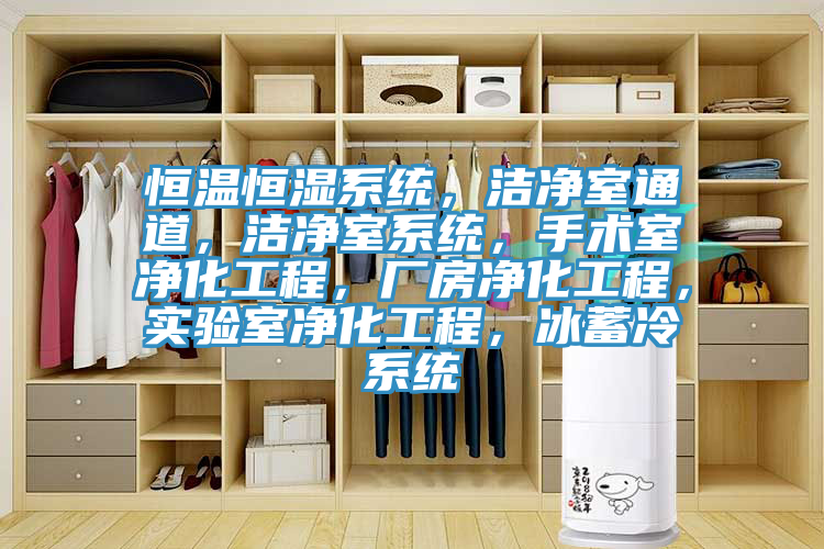 恒溫恒濕系統(tǒng)，潔凈室通道，潔凈室系統(tǒng)，手術(shù)室凈化工程，廠房凈化工程，實驗室凈化工程，冰蓄冷系統(tǒng)