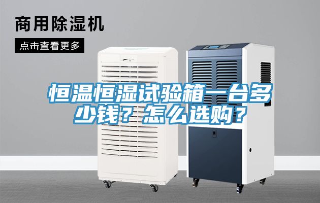 恒溫恒濕試驗箱一臺多少錢？怎么選購？