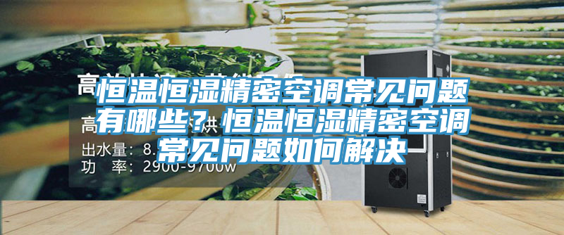 恒溫恒濕精密空調(diào)常見(jiàn)問(wèn)題有哪些？恒溫恒濕精密空調(diào)常見(jiàn)問(wèn)題如何解決