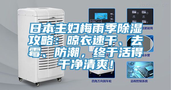 日本主婦梅雨季除濕攻略：晾衣速干、去霉、防潮，終于活得干凈清爽！