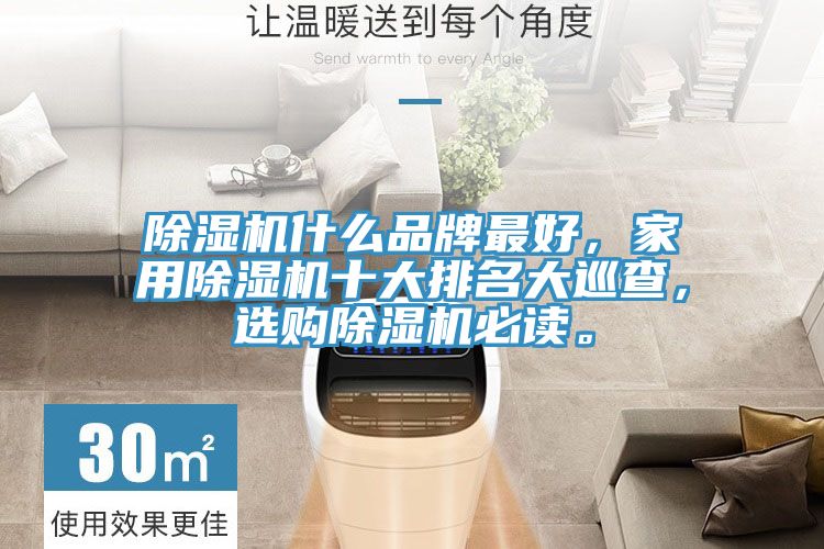 除濕機(jī)什么品牌最好，家用除濕機(jī)十大排名大巡查，選購(gòu)除濕機(jī)必讀。