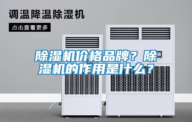 除濕機(jī)價(jià)格品牌？除濕機(jī)的作用是什么？