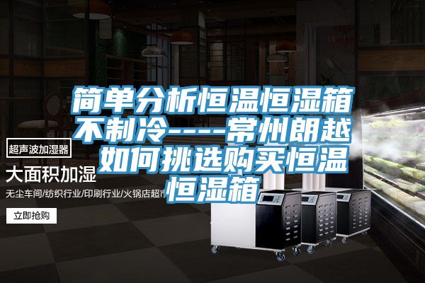 簡(jiǎn)單分析恒溫恒濕箱不制冷----常州朗越 如何挑選購買恒溫恒濕箱