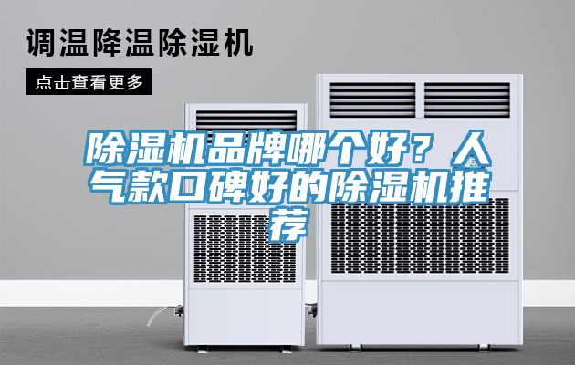 除濕機品牌哪個好？人氣款口碑好的除濕機推薦